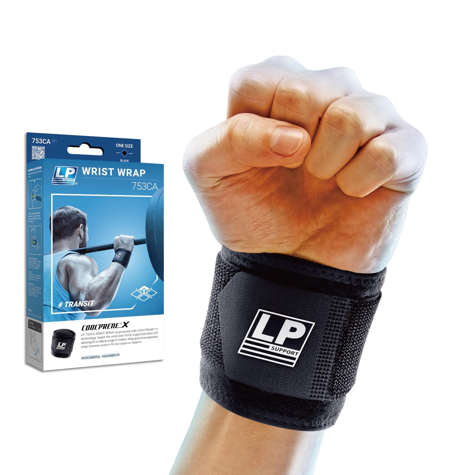 753CA Adjustable Wrist Brace – Wrist Straps for Weightlifting, Crossfit, Tenn…