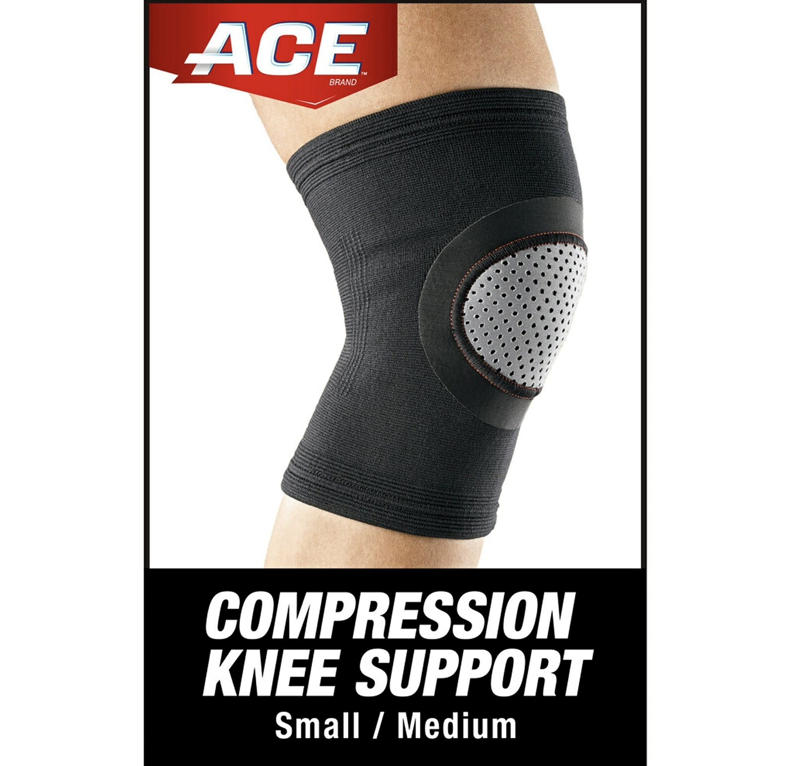 Ace Knee Compression Support Size S/M Provides Compression And Heat Retention