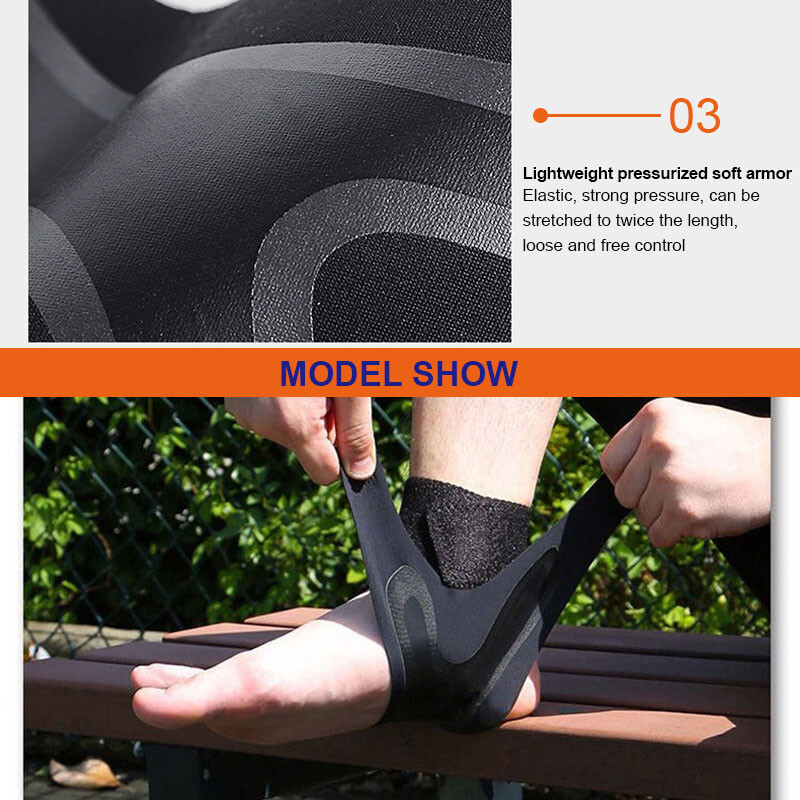 Ankle Brace Compression Support Sleeve Swelling Achilles Tendon Joint Pain Wrap@