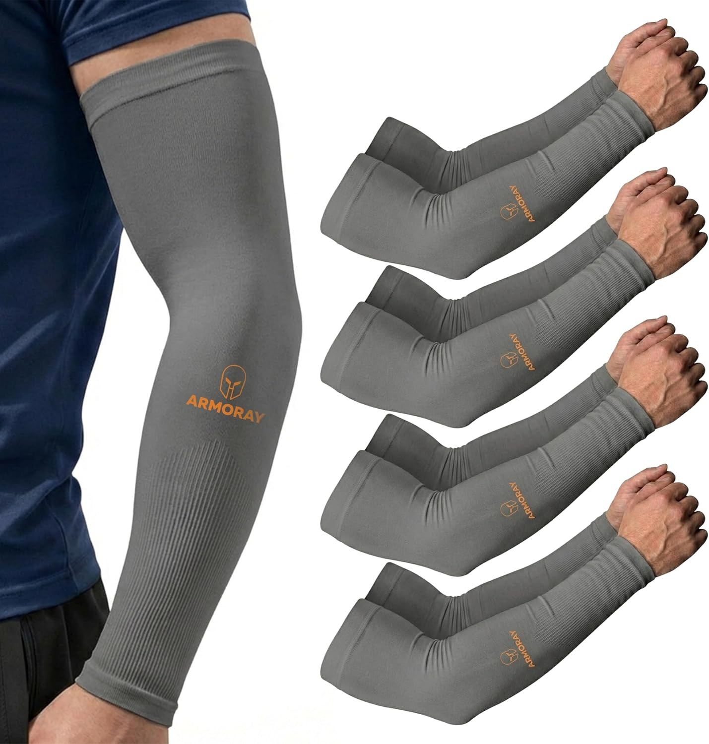 Mens Womens Arm Sleeve UV Sun Protection Cooling Compression Tattoo Cover Up