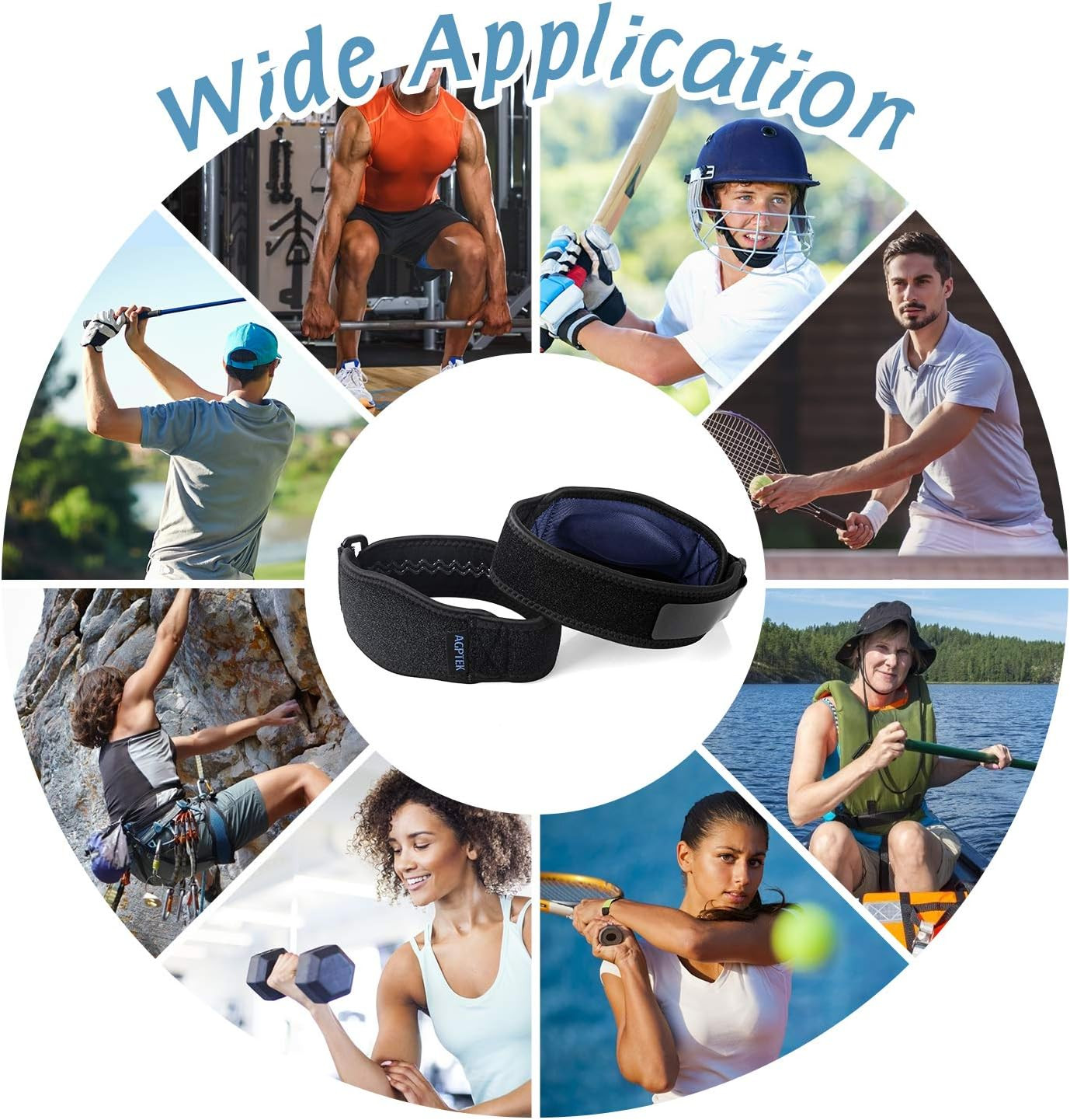 Elbow Brace for Tennis Golfers Elbow, Elbow Strap for Men & Women | Pain Relief,