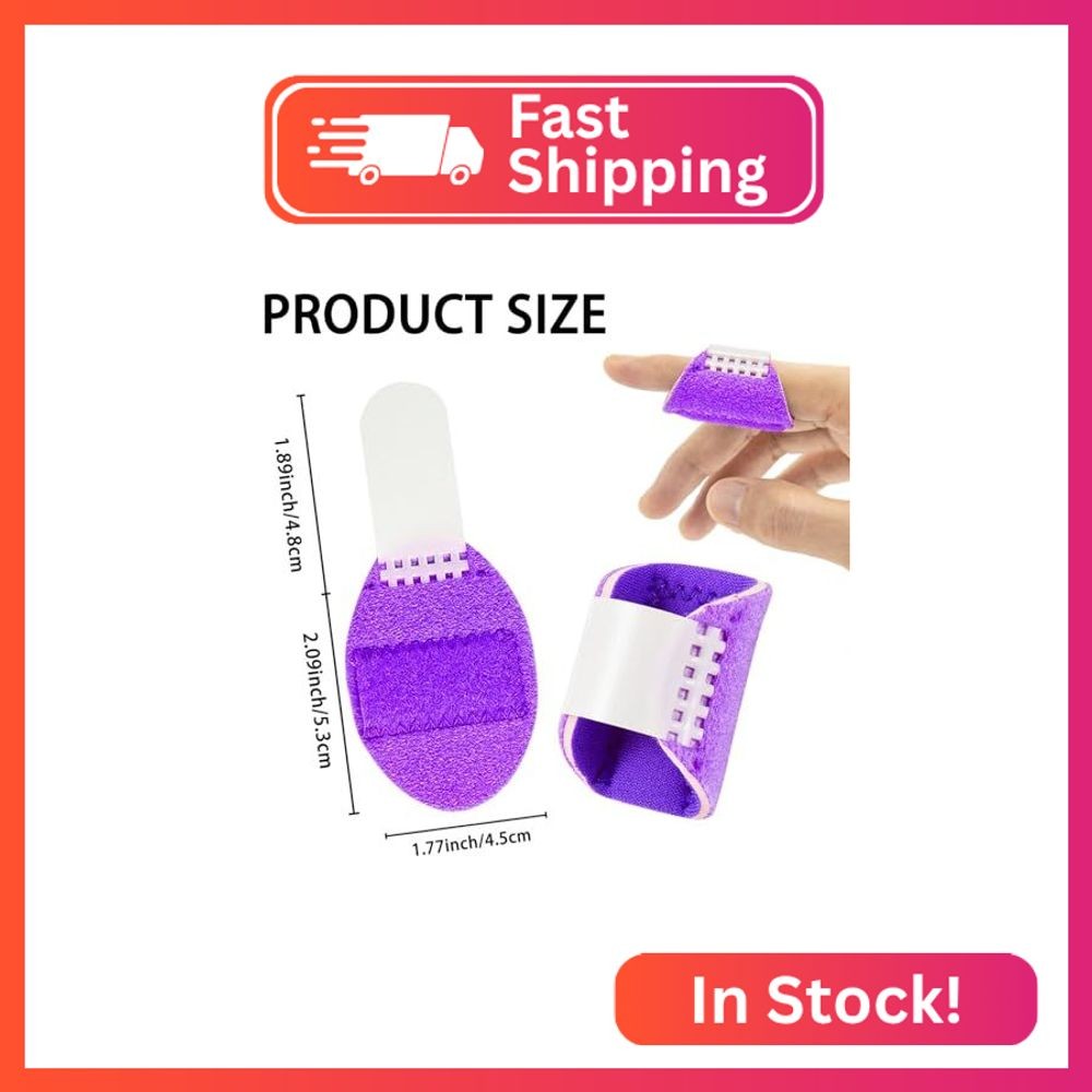 Ponpon 6Pcs Finger Splints for Trigger Finger Thumb Splints Finger Brace Index F