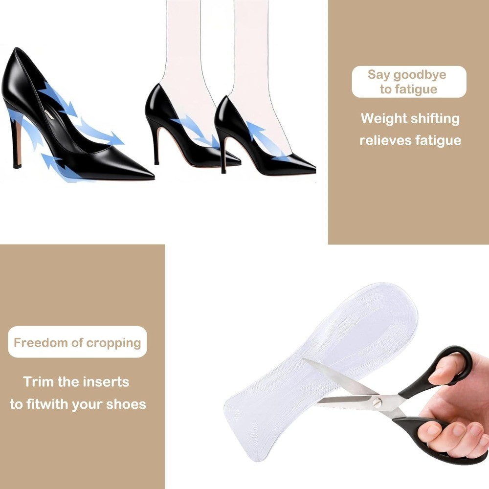 Gel Ball of Foot Cushions for High Heels Non Slip Shoe Inserts Pressure Support