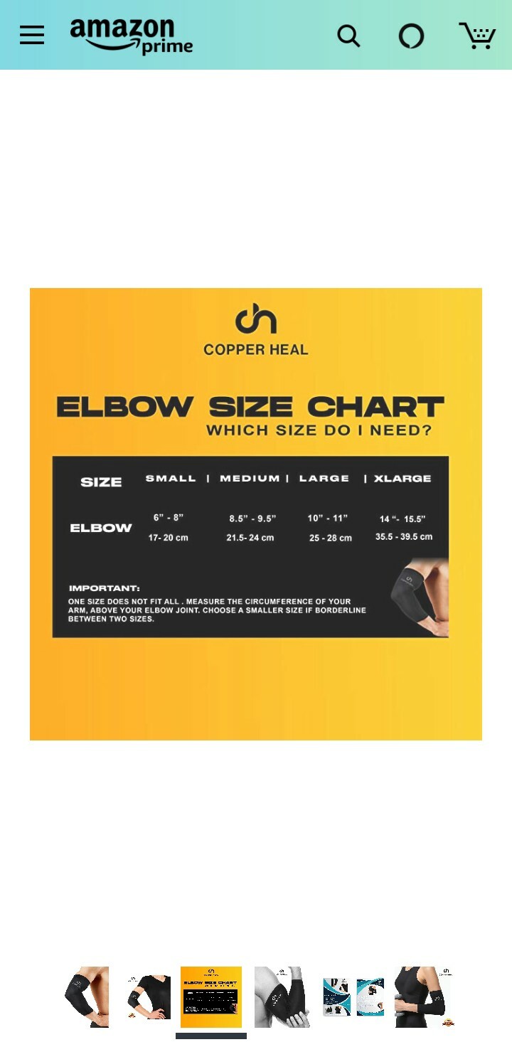COPPER HEAL Elbow Compression Sleeve – Condition NEW – Size Medium