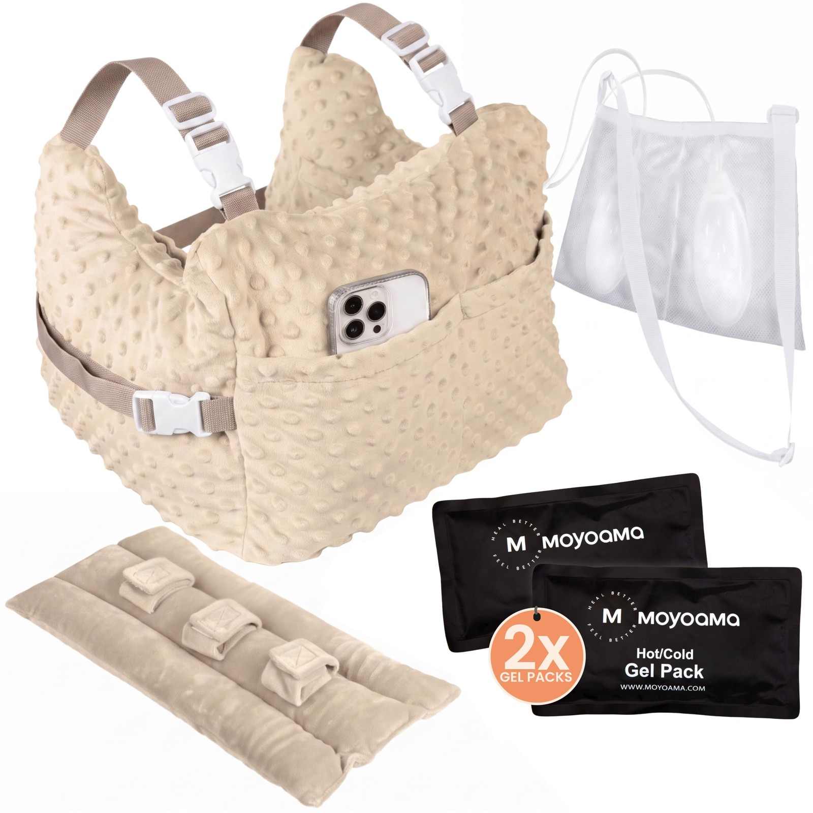 MOYOAMA Post Mastectomy Pillow – Hands-Free Protection with Secure Strap and …