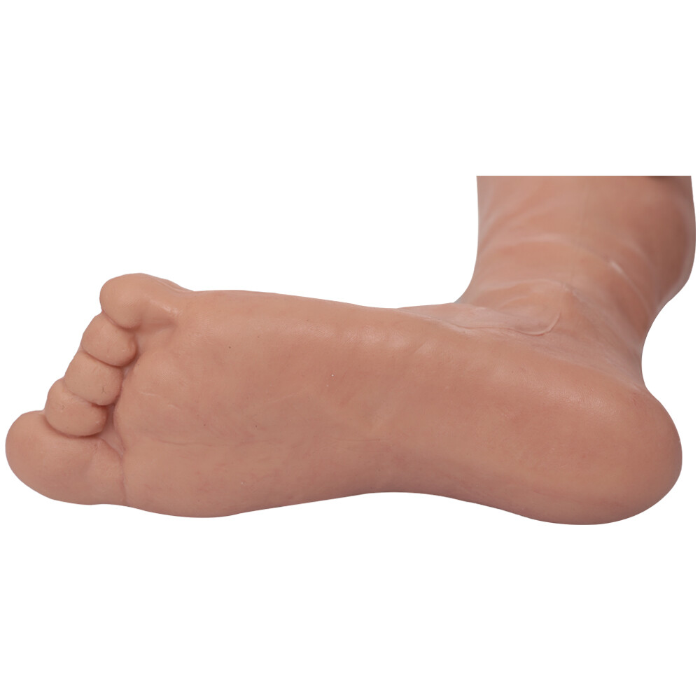 Highly Simulated Skin Artificial Silicone Prosthesis Foot Sleeve Leg Cover Scars