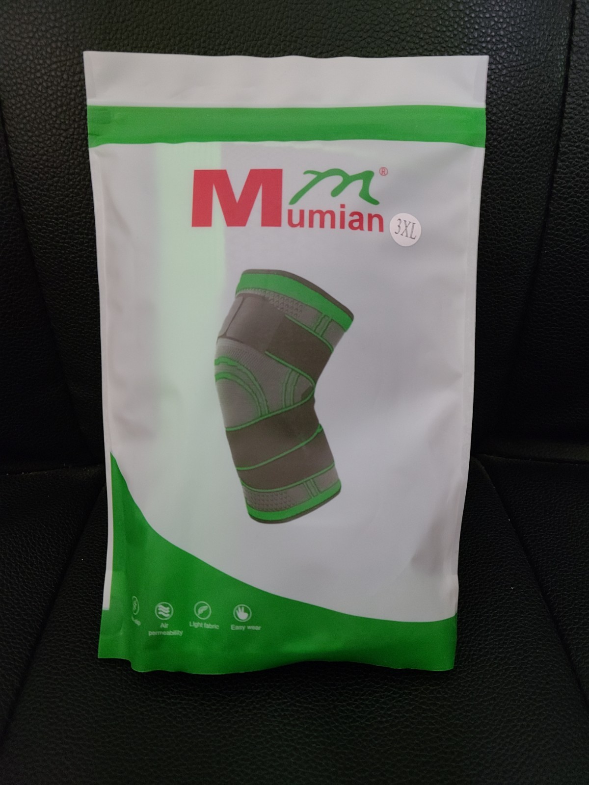 Mumian Knee Brace Compression Sleeve Support Size Adult 3XL XXXL NEW