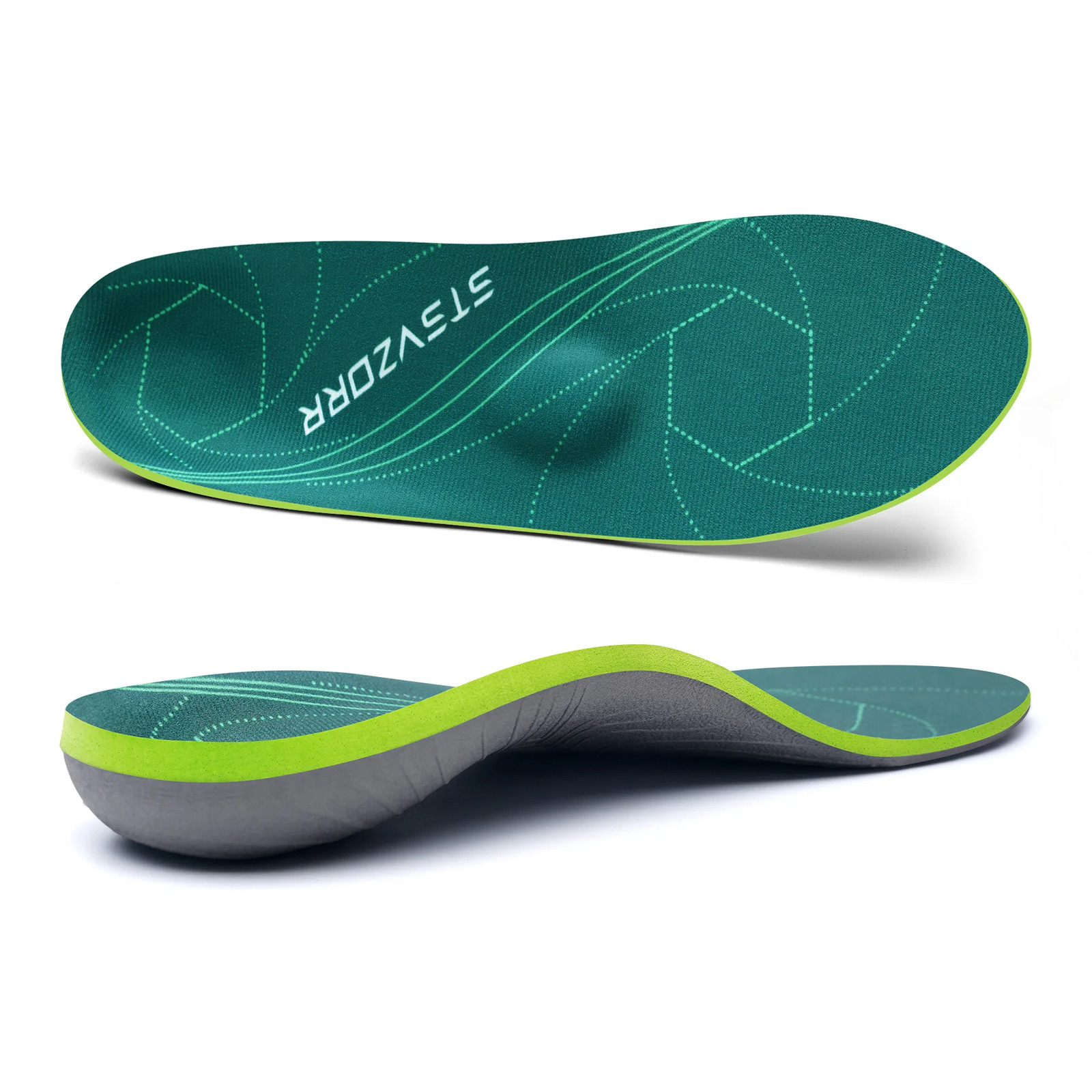 Plantar Fasciitis Insoles, Orthopedic Arch Support Inserts Men Women Heel Pain R