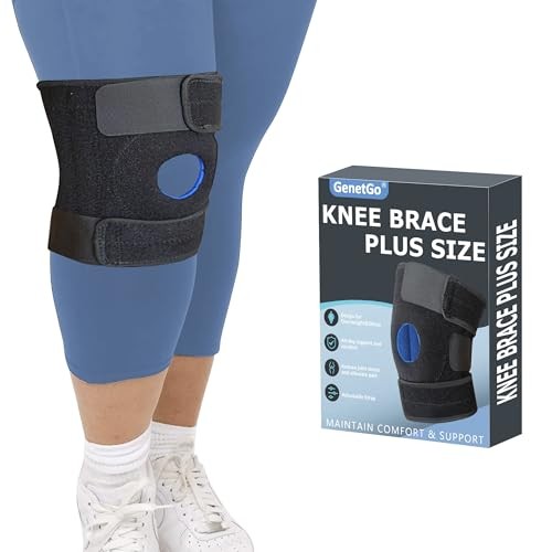 Plus Size Knee Brace for Obese Women & Men – Adjustable Knee XL/2XL/3XL