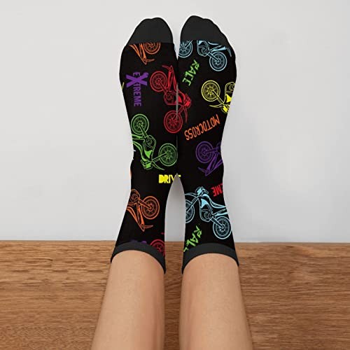 Sigouyinei Casual Funny Funky Novelty Socks For Men Women 1 Black and White2