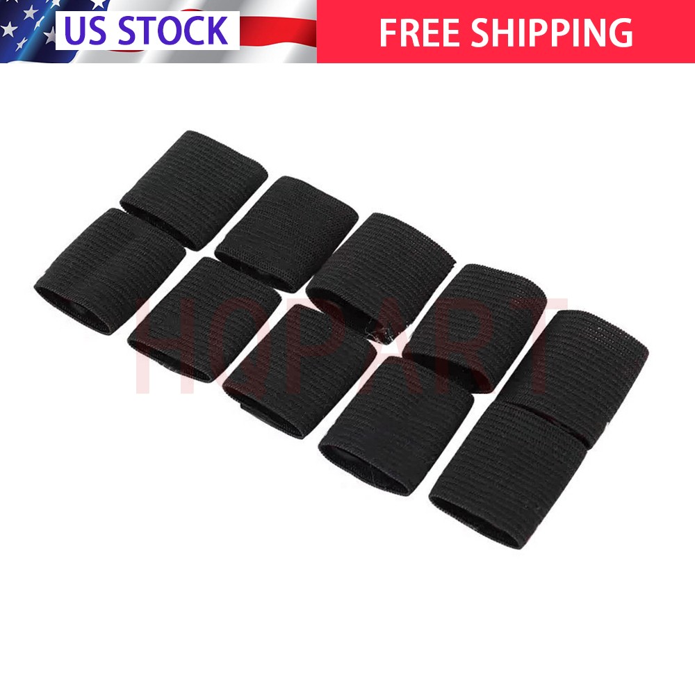10 Pcs Elastic Finger Compression Sleeves Support Thumb Brace Protectors