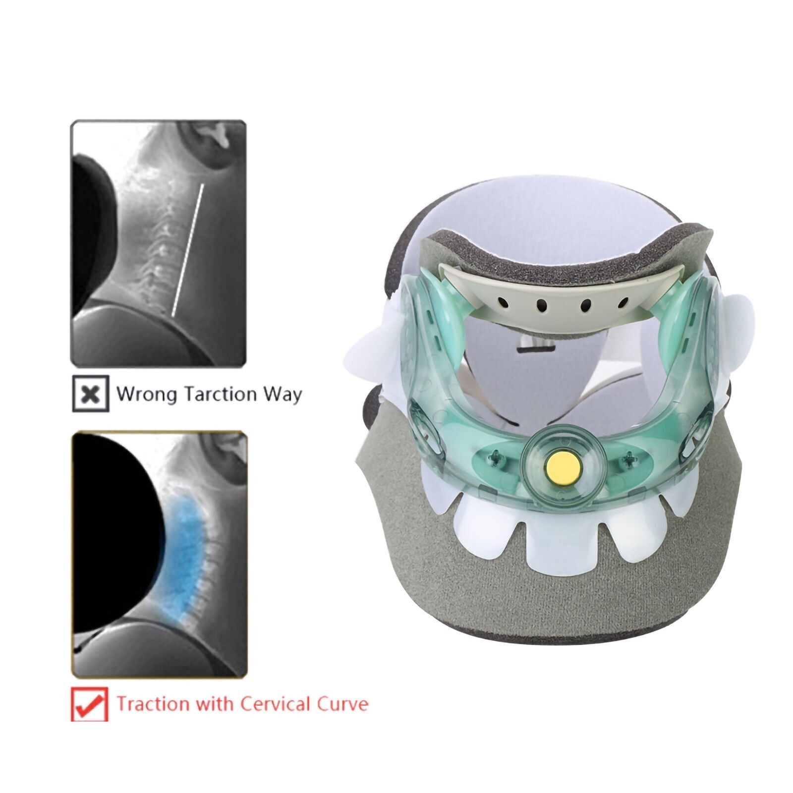 Adjustable Cervical Traction Device Neck Pain Relive Collar Neck Care Recover