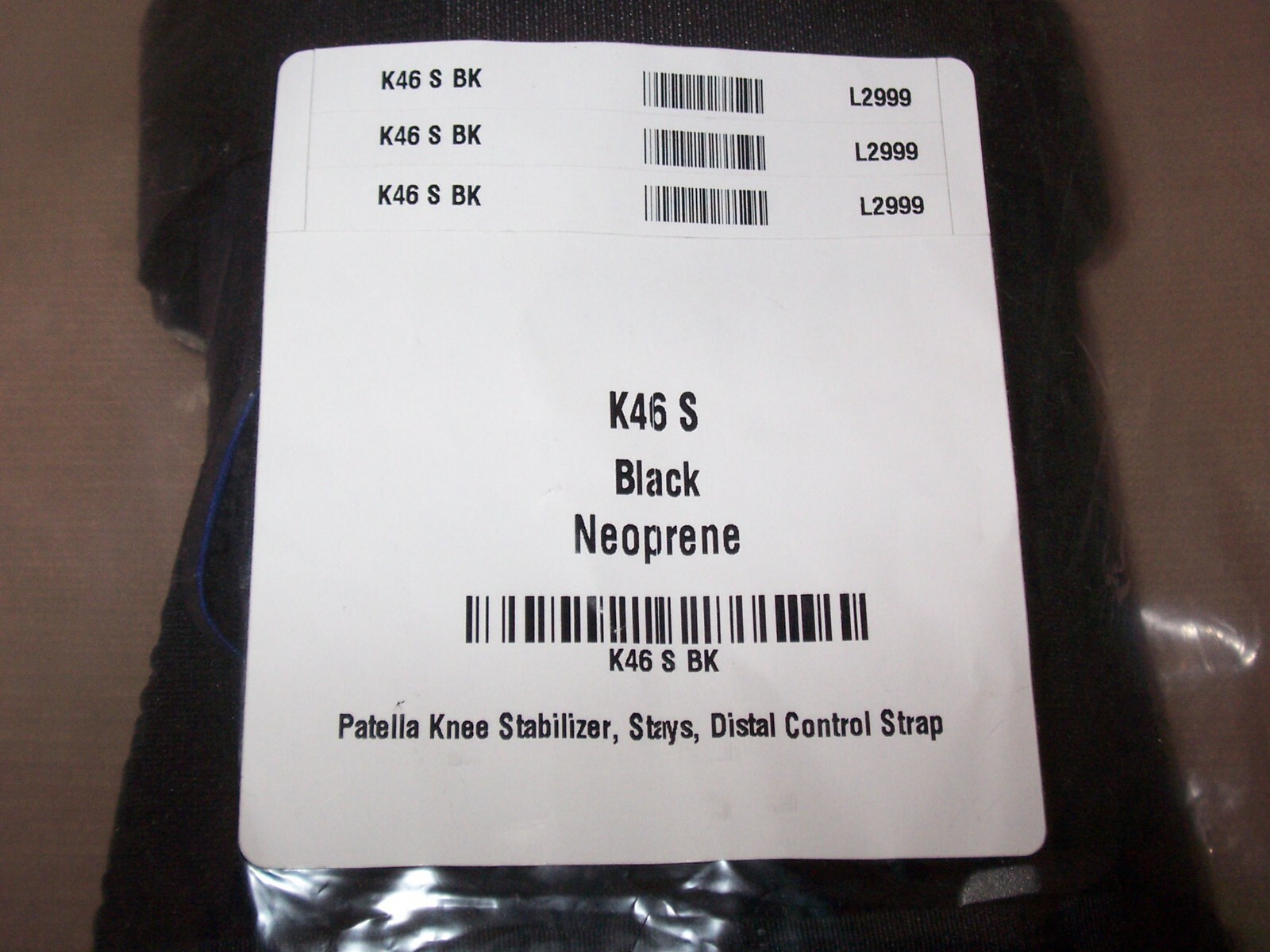 Knee mobility firm support stabilizer neoprene-FrontLine K46 adult small NEW USA