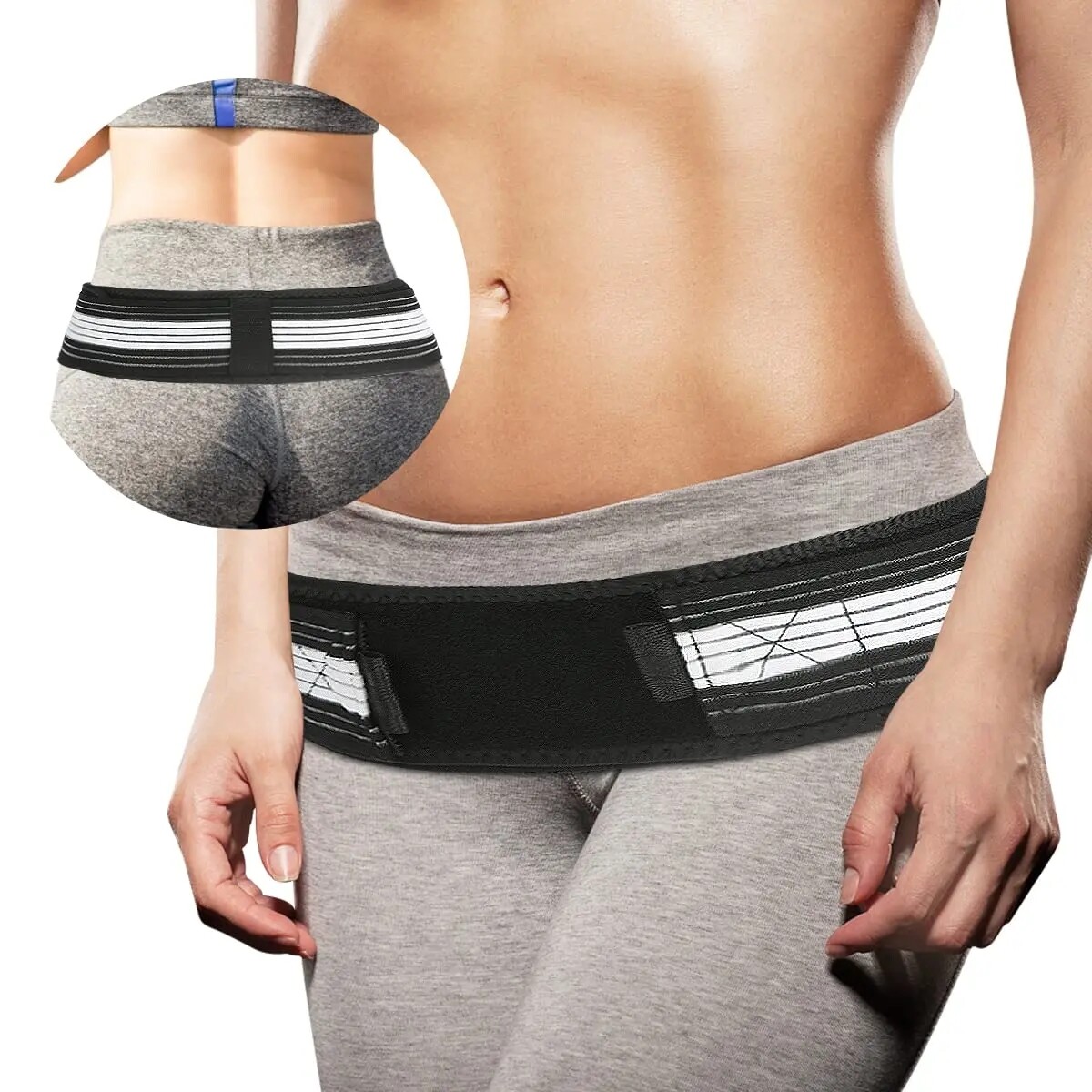 Function Belt Lower Back Support Sciatica Sacroiliac SI Joint Hip Pain Relief