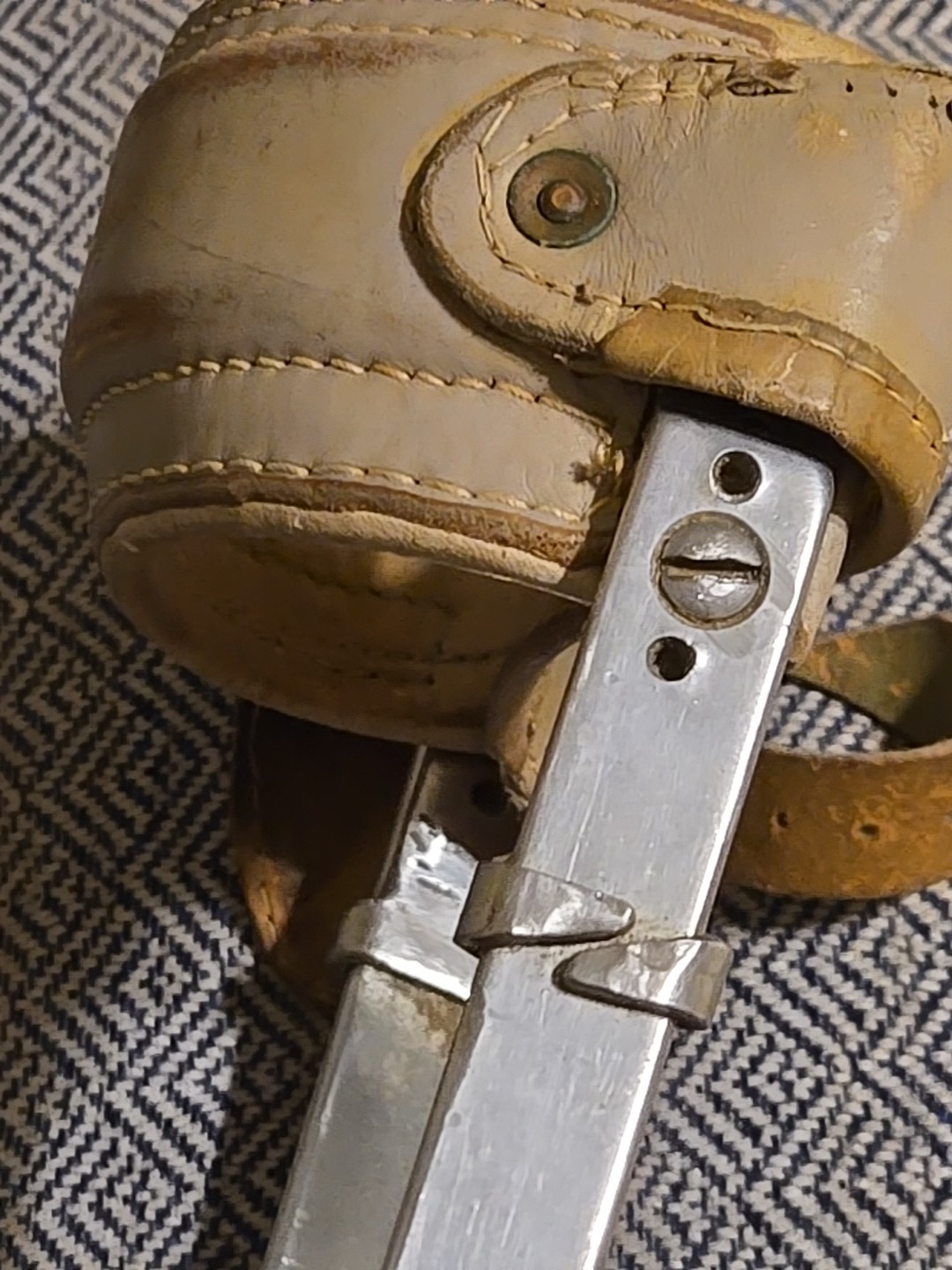 Vintage Fillauer Youth Leather Leg Brace With Metal Braces
