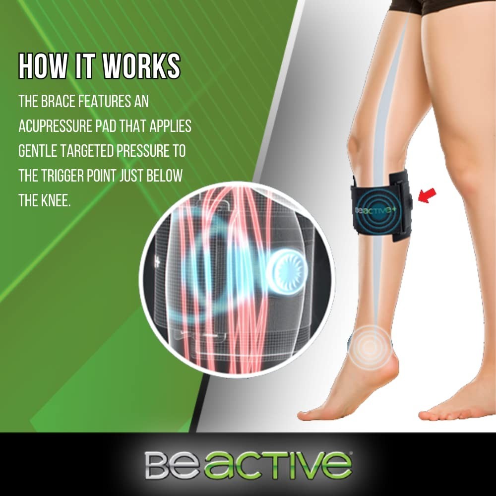 Plus Acupressure Brace for Fast Sciatica Relief – Aligns to Your Calf Perfectly