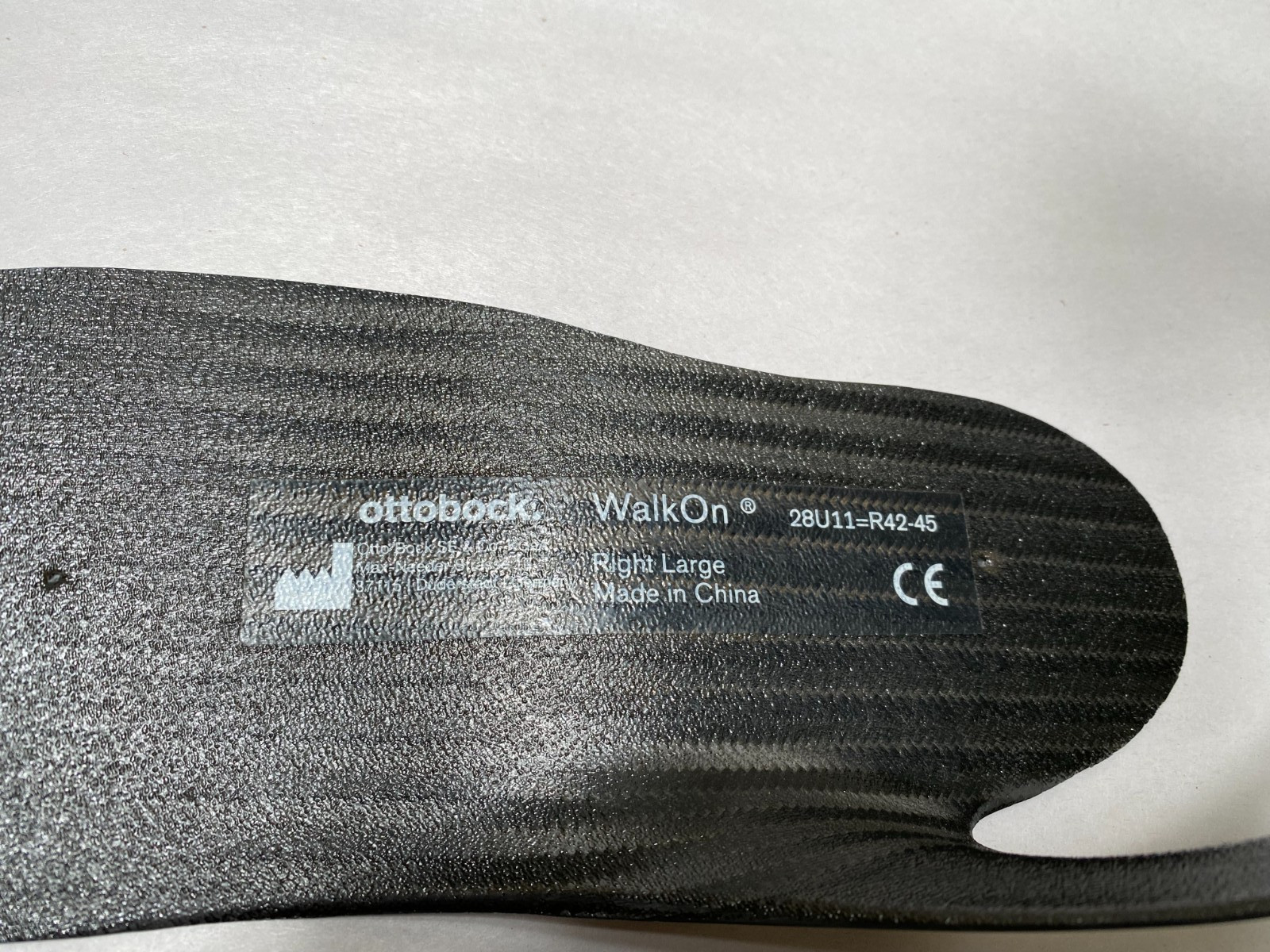 Genuine RIGHT LARGE OTTO BOCK WALK-ON LEG BRACE 28U11 = R 42-45