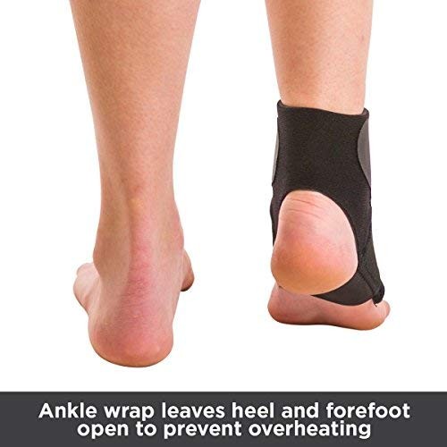 BraceAbility Neoprene Water-Resistant Ankle Small/Medium (Pack of 1), Black