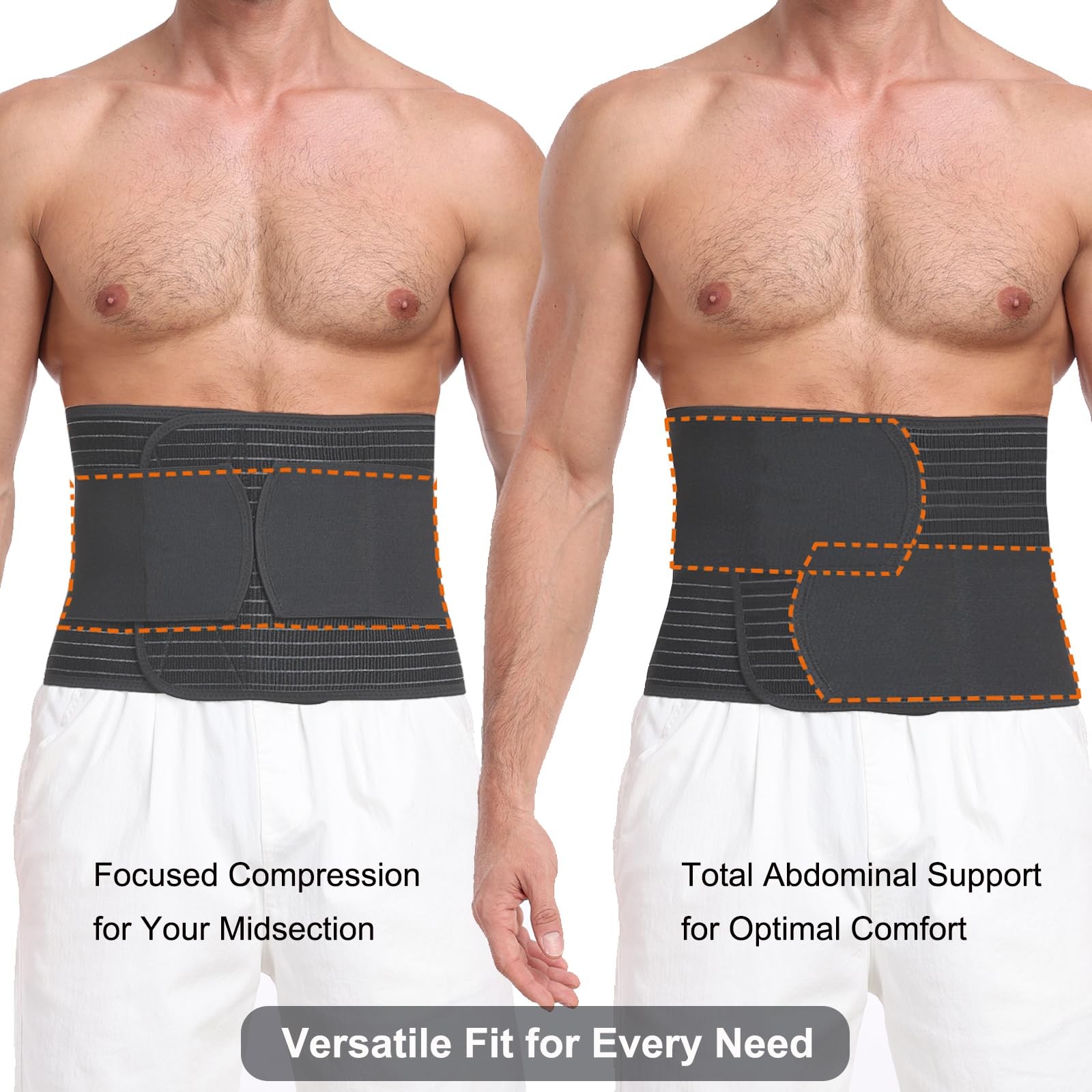 Abdominal Binder for Post Surgery & Postpartum Recovery – Hernia Support Belt