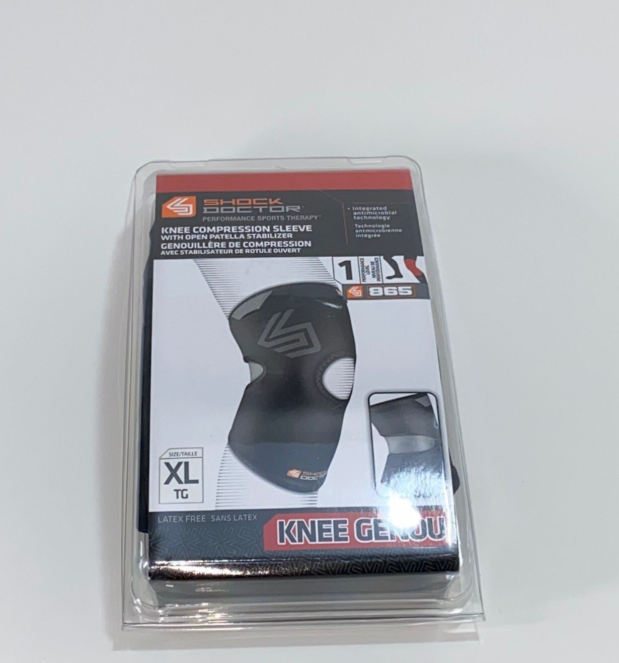Shock Doctor Knee Support with Dual Hinges Black, X-Large Preowned