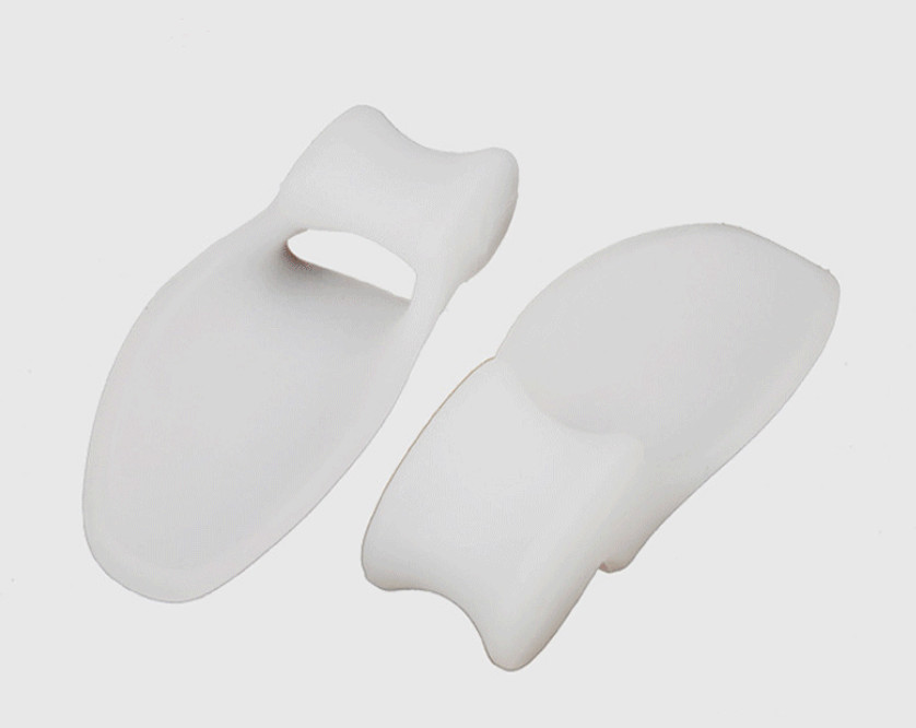 2X Silicone Gel Bunion Toe Protector Straightener Corrector Spreader Splint Pads