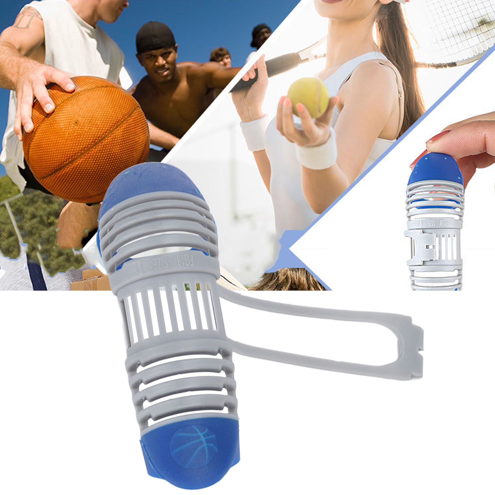 3.1×0.9×2.2in Finger Splint Brace Pain Relief Hollow Out Type Finger Support WT