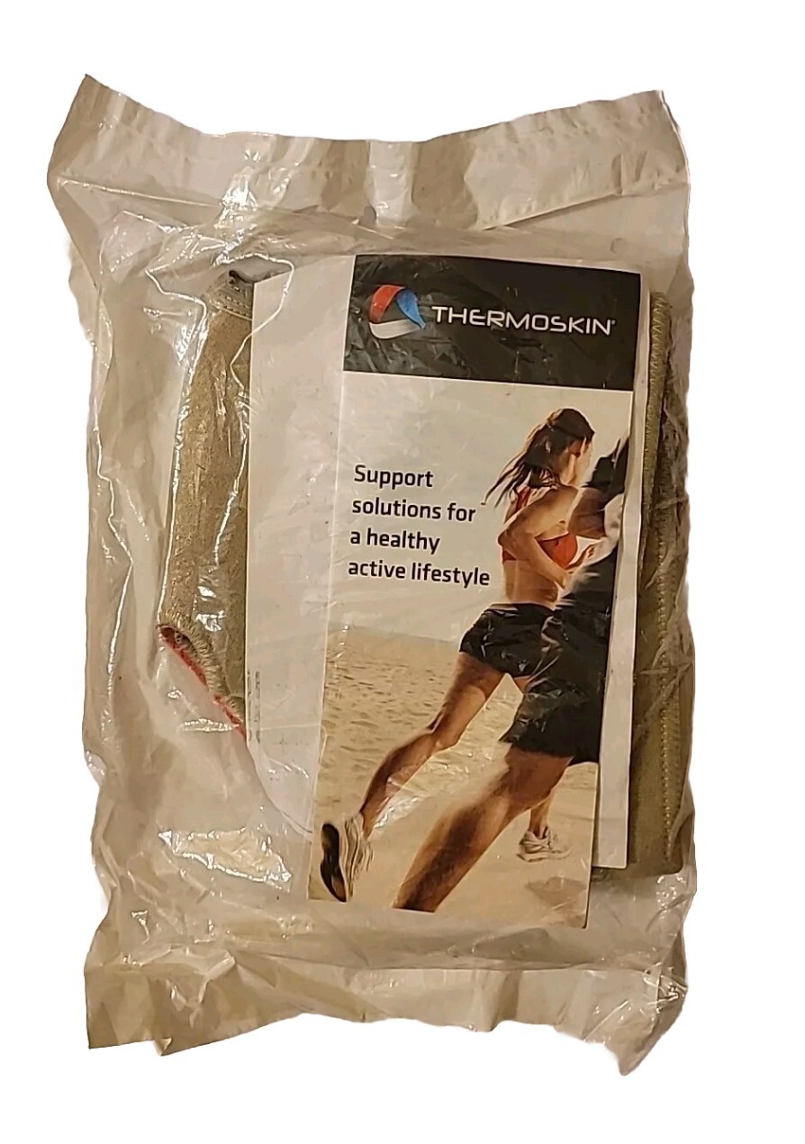 THERMOSKIN SHOULDER SUPPORT WRAP THERMAL BRACE UNIVERSAL Beige Size Small