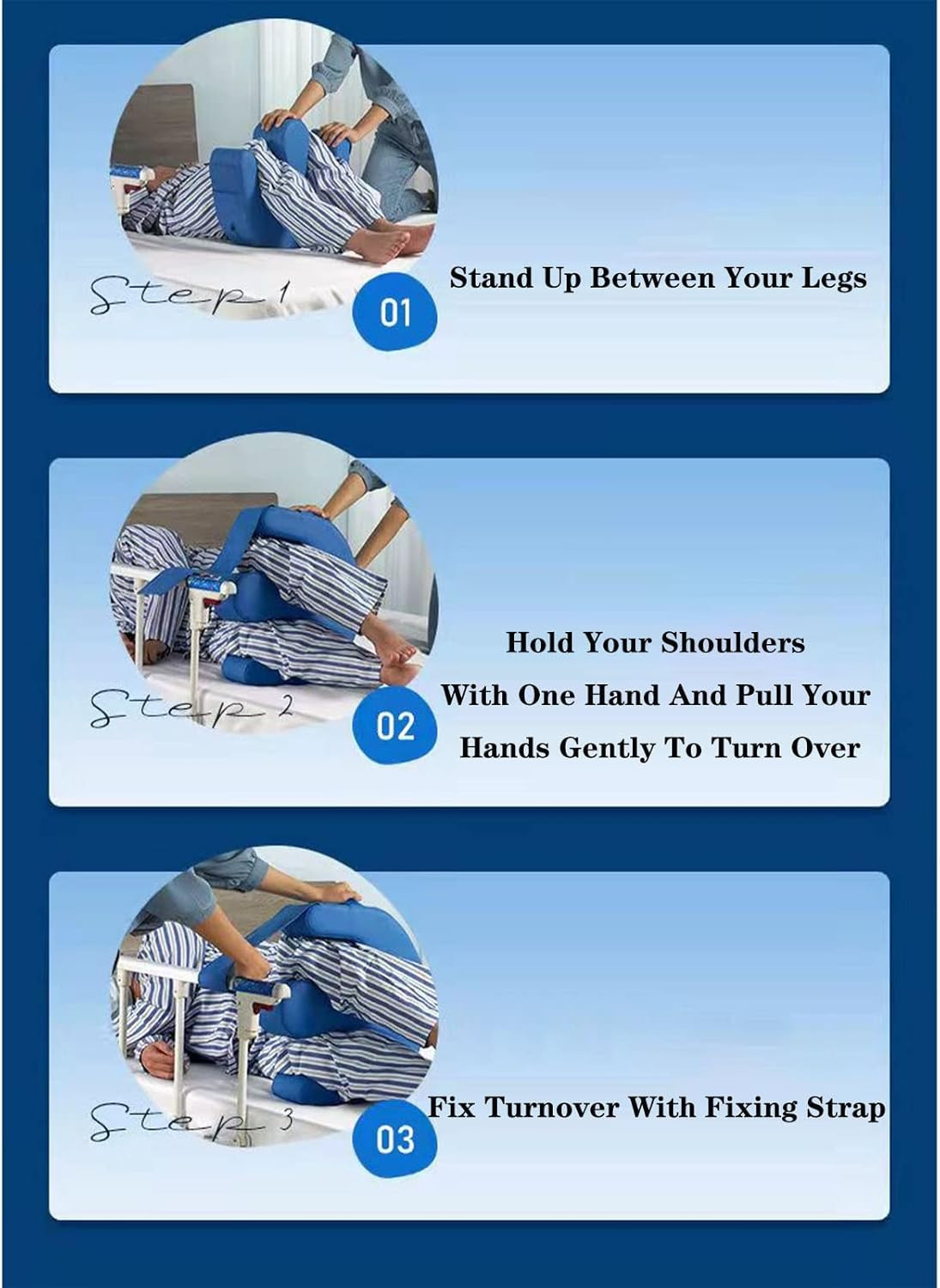 Bedridden Patient Turning Device-Multifunctional Turning Pillow PU Leather Anti-