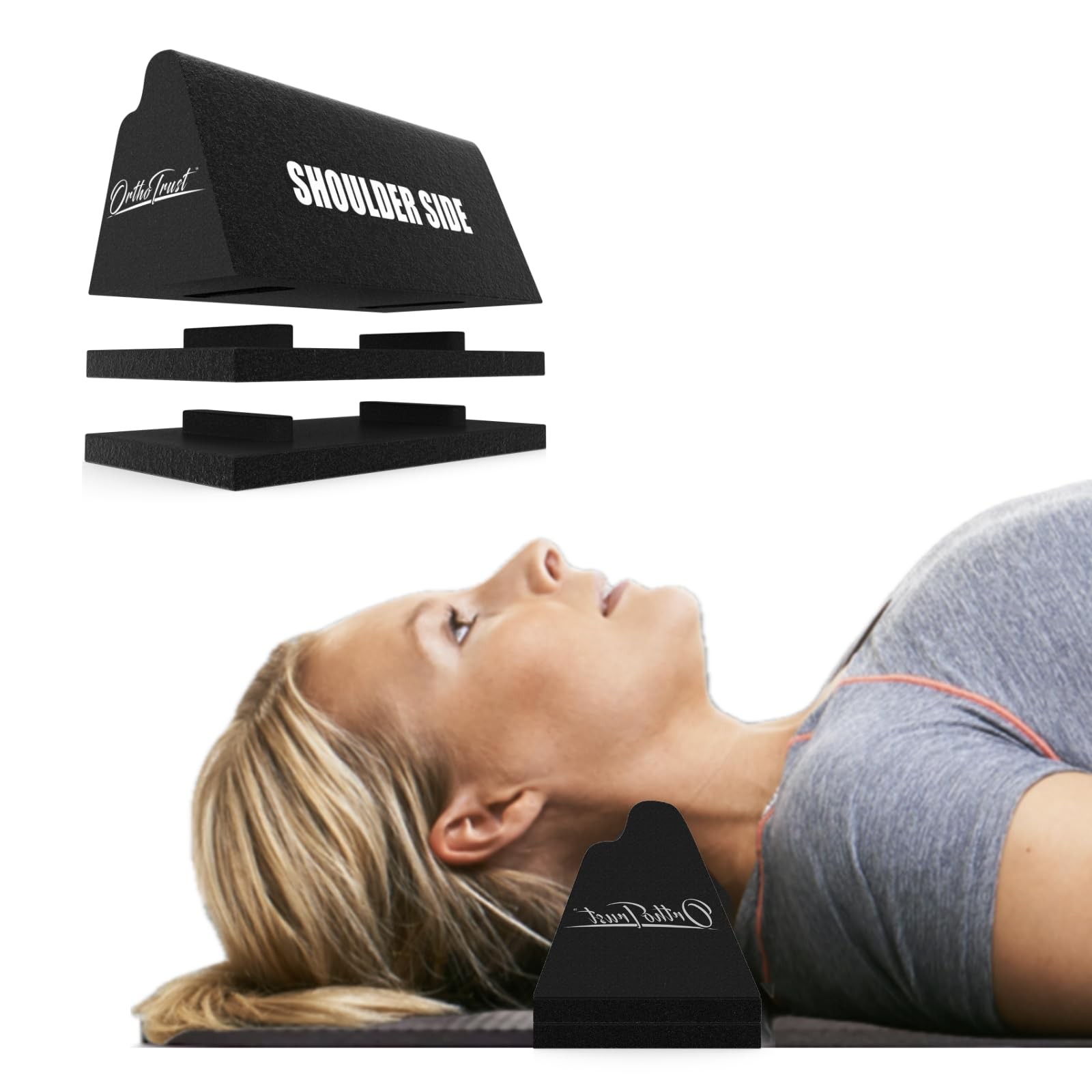 Zenith Cervical Traction Orthotic Chiropractic 1 Count (Pack of 1), Black