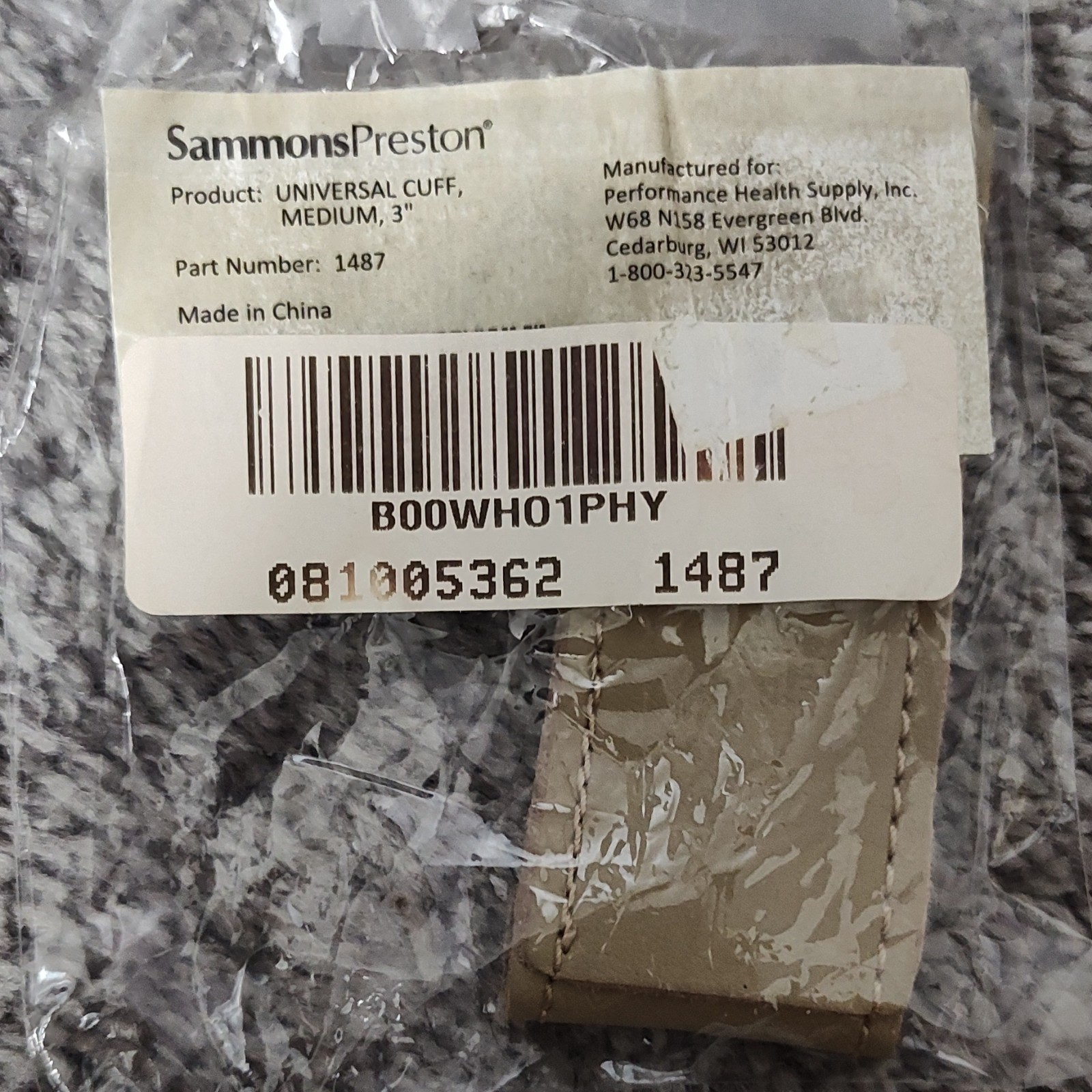Sammons Preston Universal Cuff Medium 3″ Beige MPN 1487