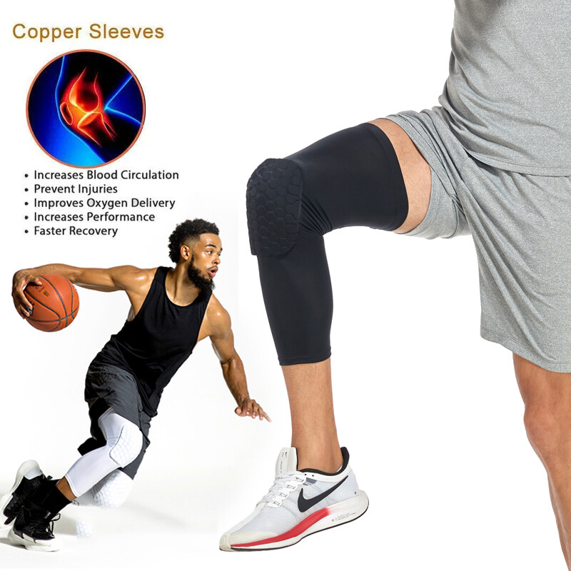 Compression Sleeve Support Leg Knee Pad Brace Sport Pain Guard For Men Women