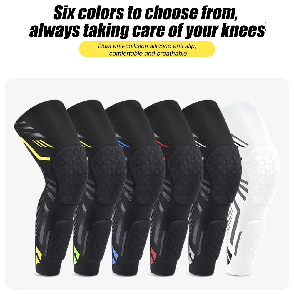 1/2PCS Knee Braces, Crashproof Knee & Calf Pads, Thigh Compression Leg Sleeves P