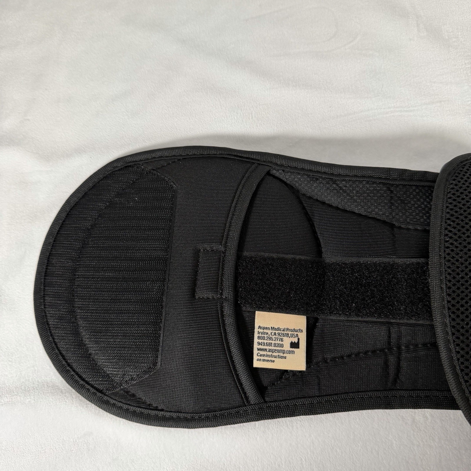 Aspen Summit 631 LSO Back Brace Black Adjustable Lumbar Support Orthosis