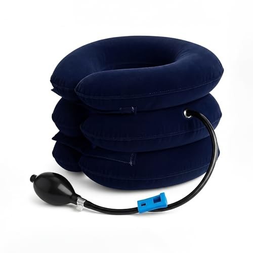 Adjustable Neck Stretcher & Cervical Traction Device for Pain Relief – Home Use