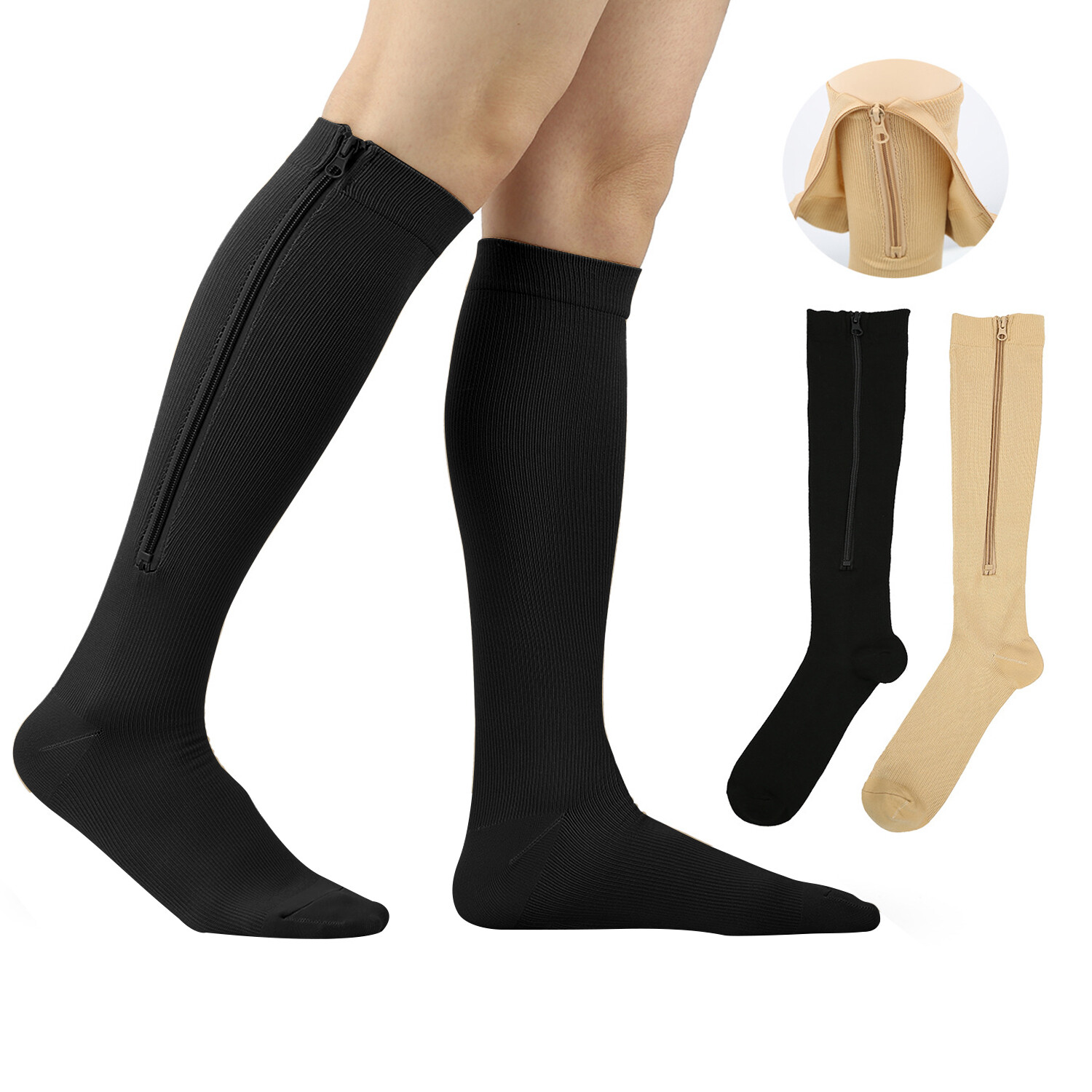 Vital Socks for Compression & Circulation Medias de Compresion 20-30mmgh 3 Pair