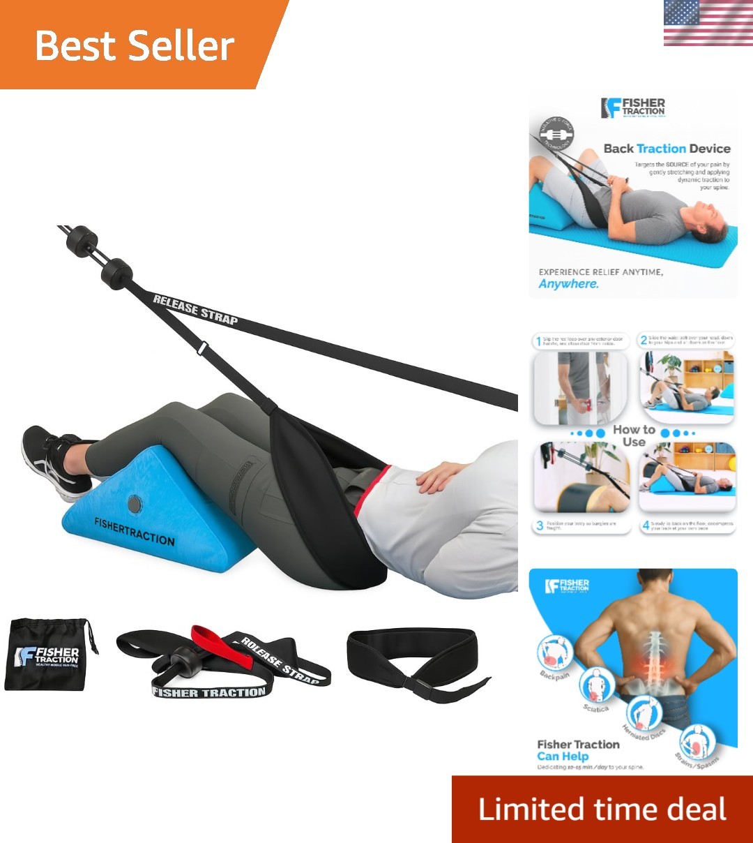 Lower Back Decompression Device – Lumbar Traction for Spinal Decompression – …
