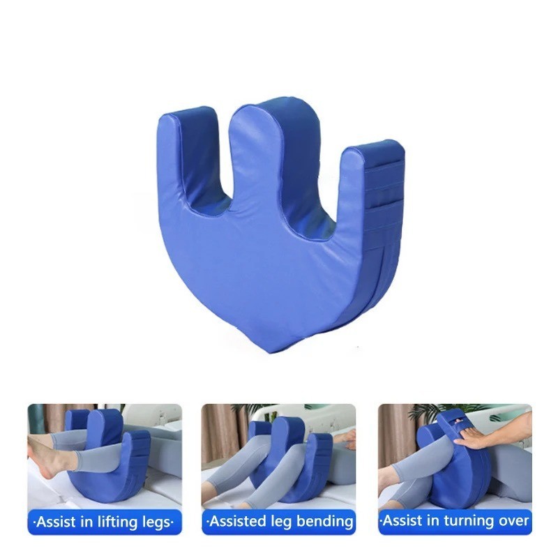 Turn Over Device W-Type Bed Pad Anti-Bedsore Pillow with Straps for Elderly Care