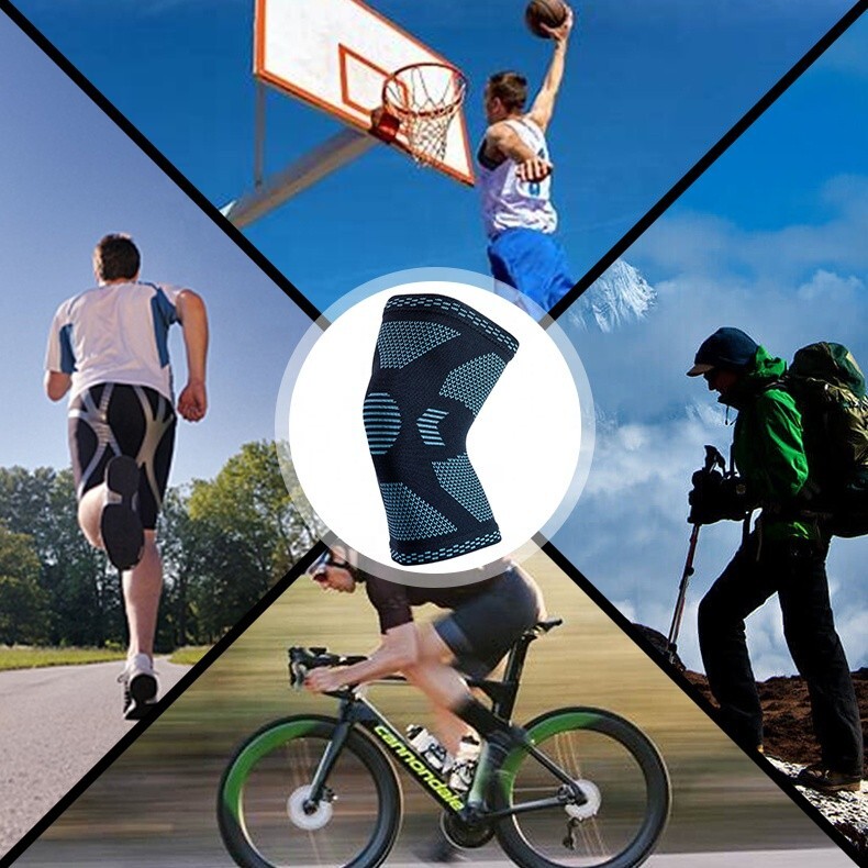 Breathable Elastic Knee Protector Brace. Sleeve, Knee Braces for Knee Pain Wrap