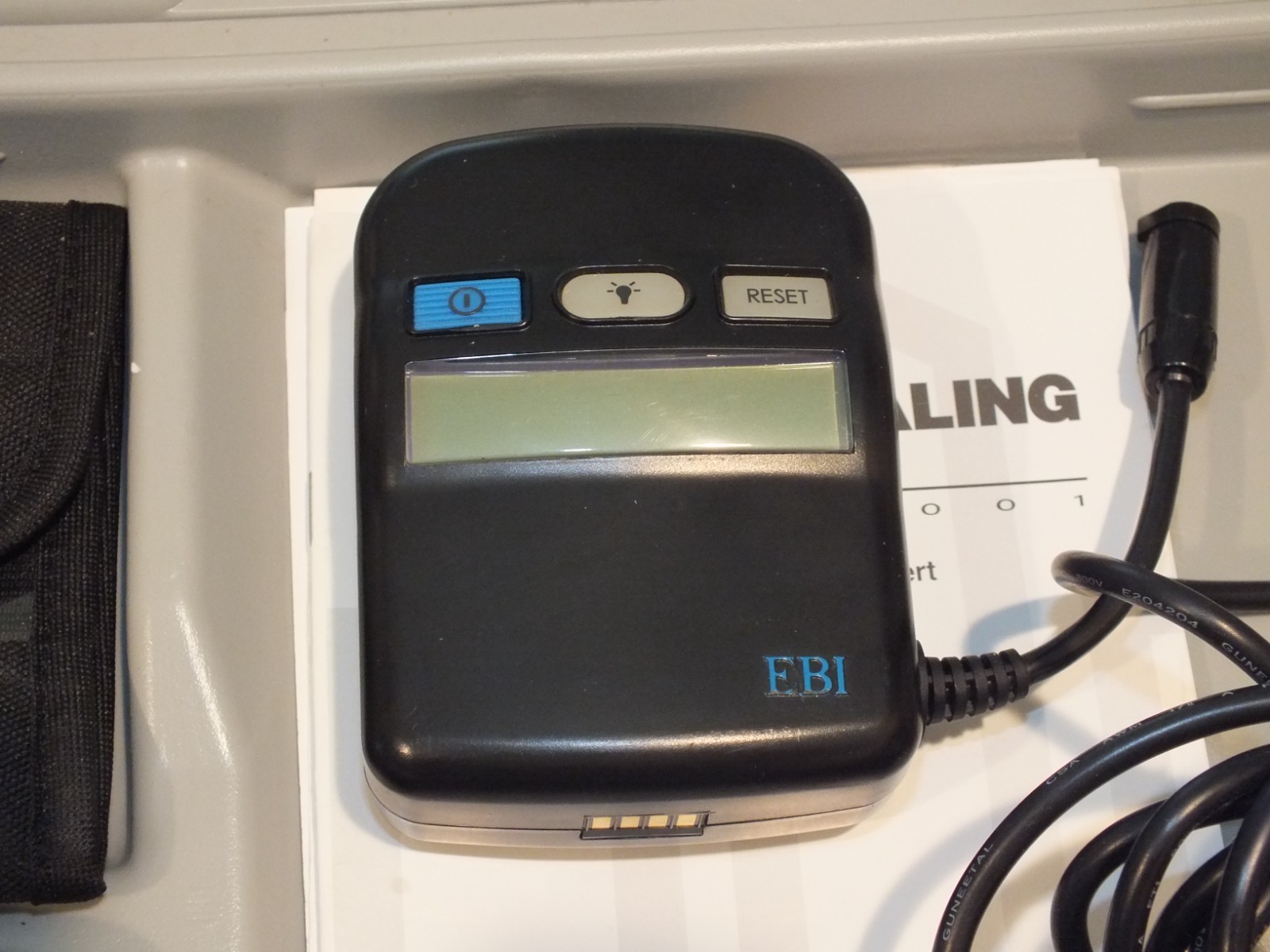 EBI Bone Healing System Model 2001 in case, with parts and manuals