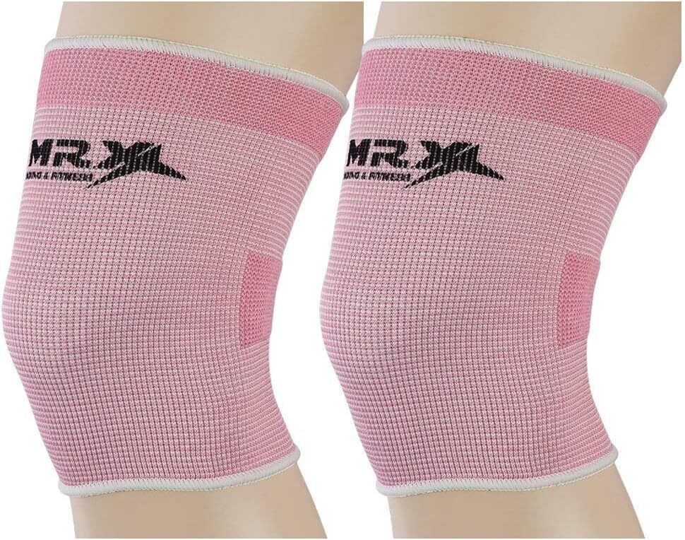 MRX Knee Pair Brace Leg Support Elastic Sleeve Fitnes Workout Pain Injury Relief