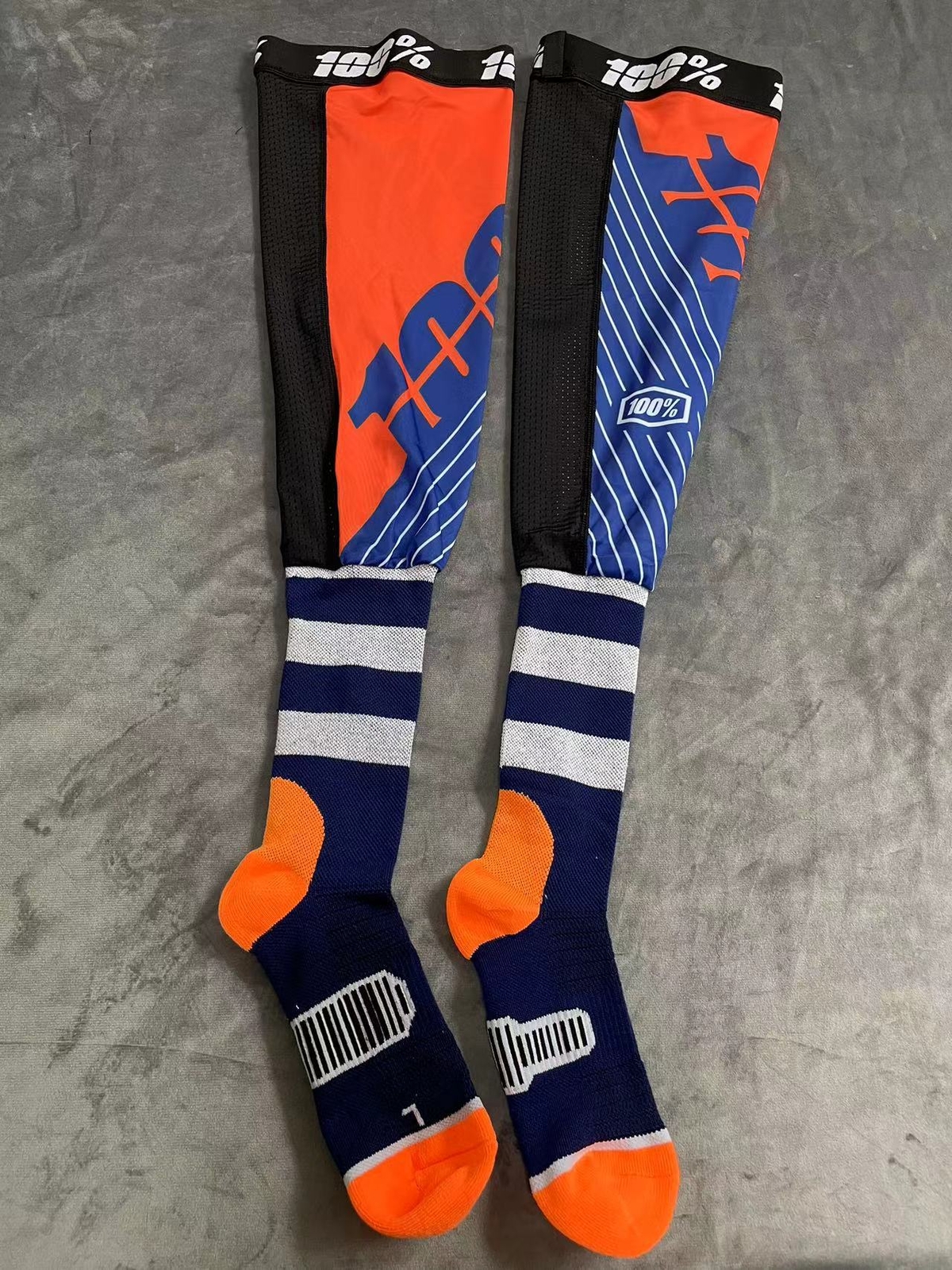 Motorcycle- Compression Knee- Brace enduro Sock Top Motocross. Socks ATV/MX Knee