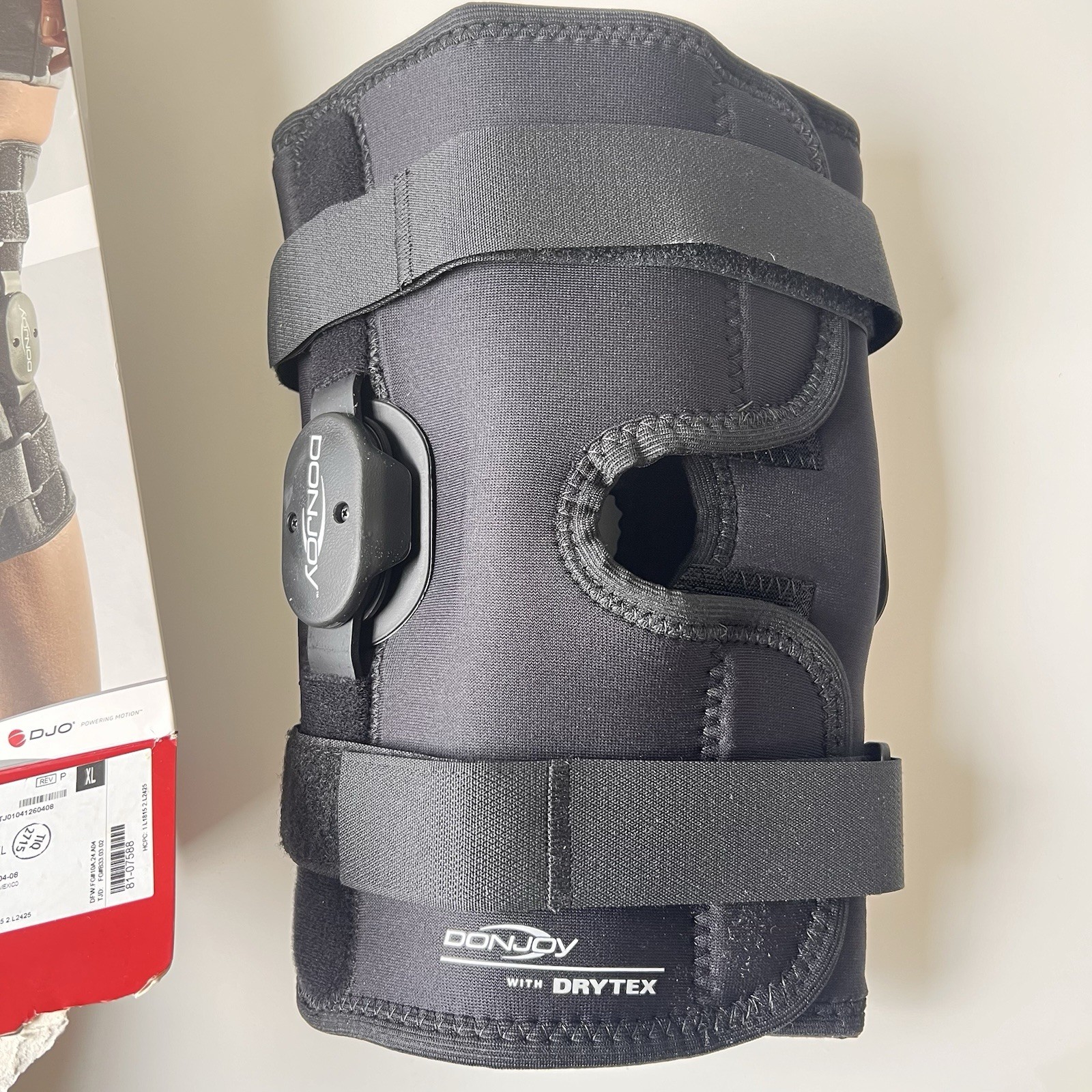 Donjoy Drytex Deluxe Hinged Knee Wrap 81-07588 Sz XL New