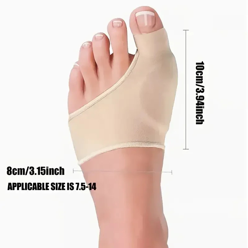 Silicone Toe Separator Socks – Adjustable Hallux Valgus Splint w/Bunion