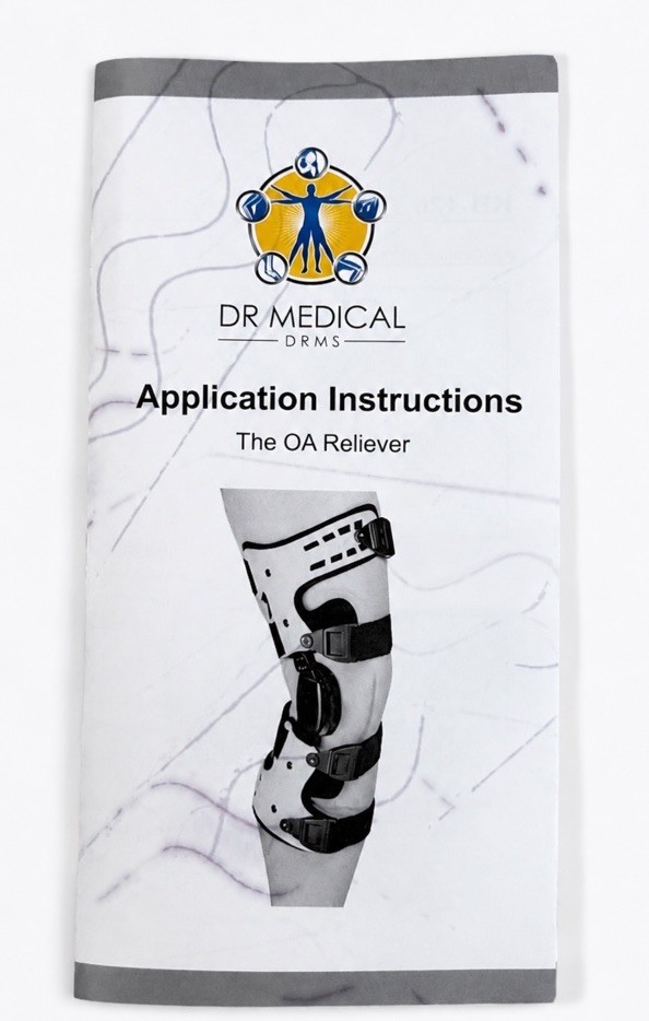 Dr Medical KB-138L The OA Reliever Universal Knee Brace Support Left Knee Black