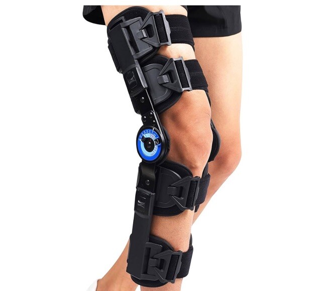 Orthomen Hinged ROM Knee Brace, Post Op Knee Brace for Recovery Stabilization…