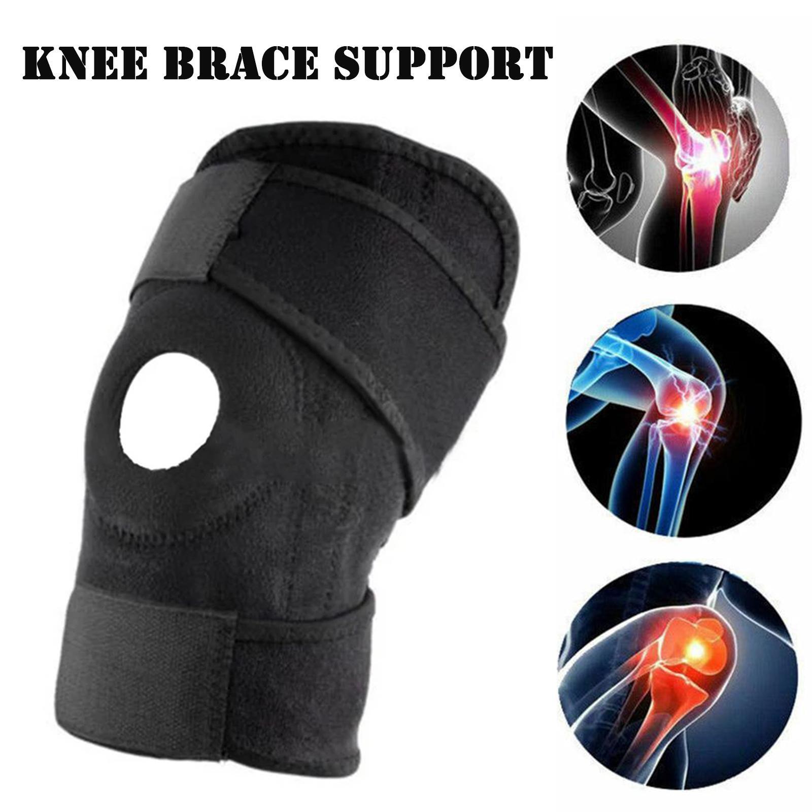 Knee Brace Boned Compression Sleeve Joint Support Open Patella Stabilizer Wrap