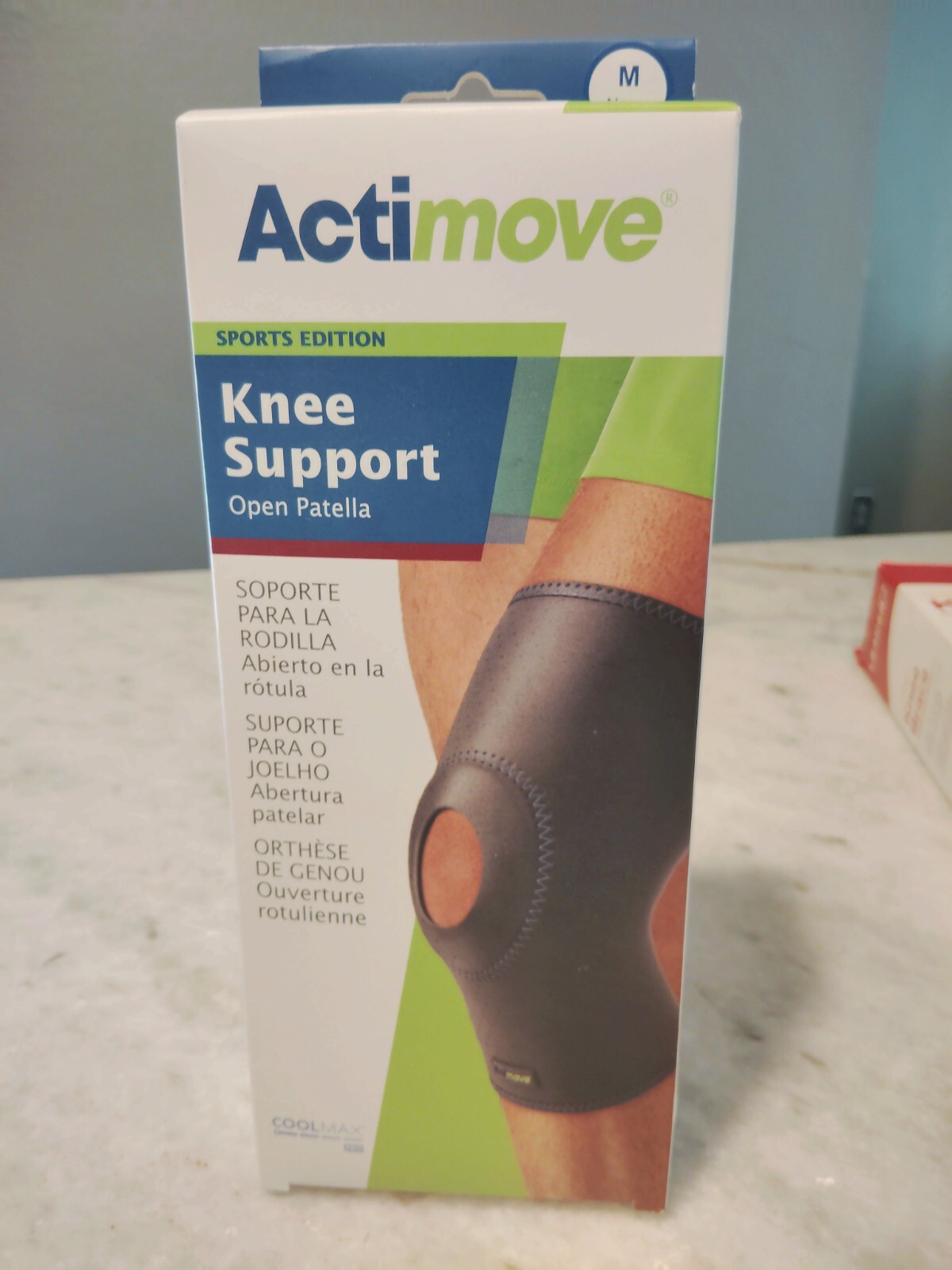 Actimove Sports Edition Knee Support Open Patella (Navy) Medium