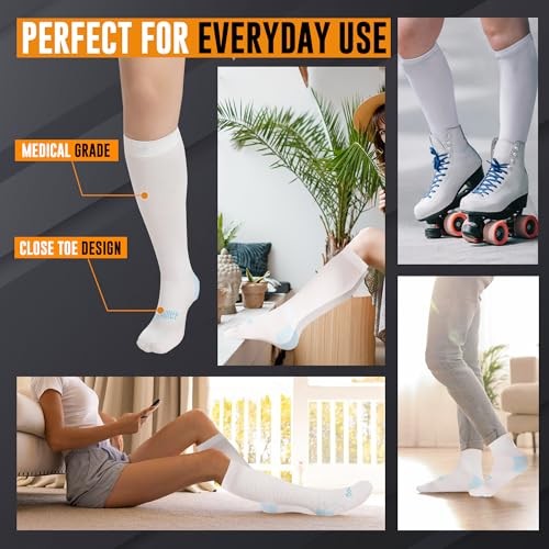 TED Hose Knee High Anti Embolism Stockings for Women & Men, 3X-Large (1 Pair)