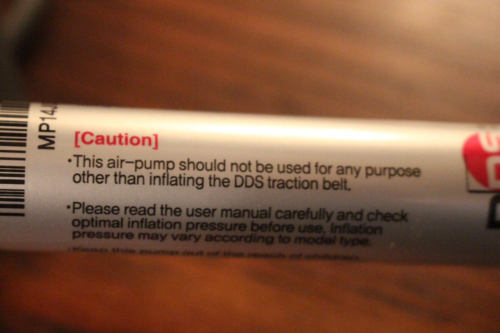 Disc Disease Solutions DDS Manual Inflate Replacement Pump For Traction Belt