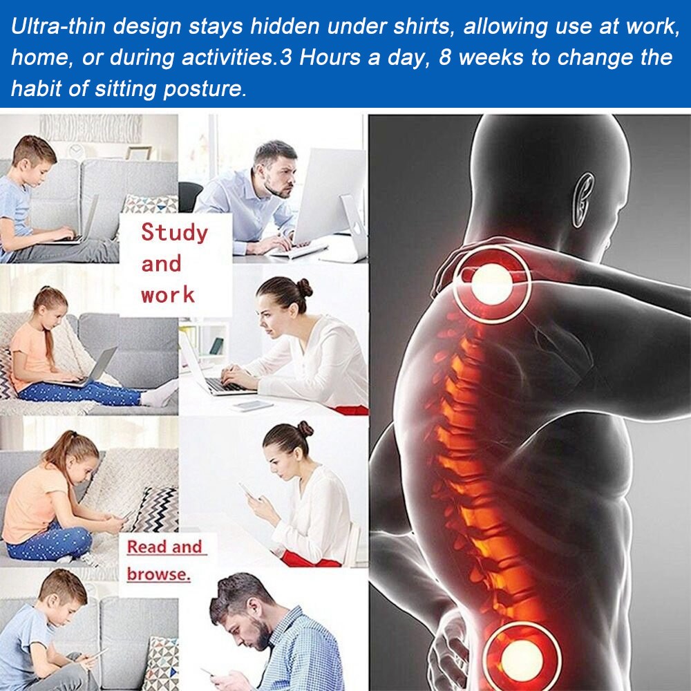 Adjustable Lumbar Lower Back Support Belt Brace Posture Corrector Straightening